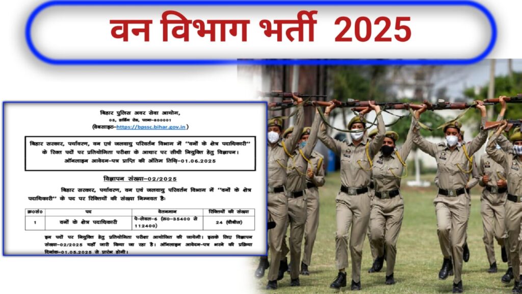 Bihar Forest Range Officer Vacancy 2025 Apply Online