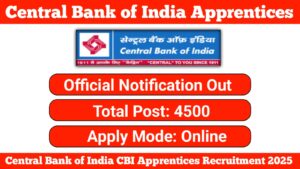 CBI Apprentice Recruitment 2025